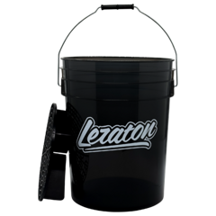 LERATON BUCKET BW1 Прозрачное ведро для мойки автомобилей с сепаратором (чёрное) 20л