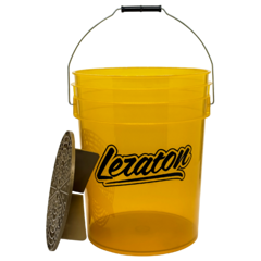 LERATON BUCKET BW5 Прозрачное ведро для мойки автомобилей с сепаратором (салатовое) 20л