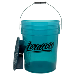 LERATON BUCKET BW4 Прозрачное ведро для мойки автомобилей с сепаратором (бирюзовое) 20л