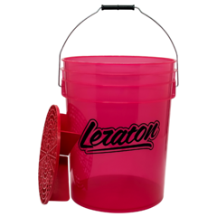 LERATON BUCKET BW2 Прозрачное ведро для мойки автомобилей с сепаратором (оранжевое) 20л