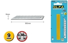 OLFA Лезвие для графических работ, корпус из нержавеющей стали, 9мм 10шт SAB-10B