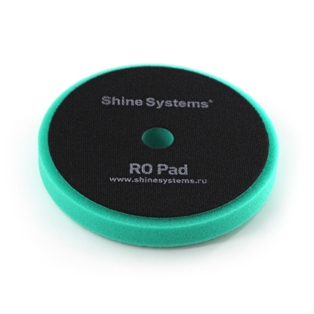 Shine Systems RO Foam Pad Green - полировальный круг твердый зеленый, 155 мм