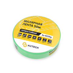 AUTECH Маскирующая термостойкая лента 25мм x 50м 120 градусов (зелёный) Au-8225G