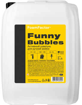 Foam Factor Активный шампунь Funny Bubbles, 5 л.